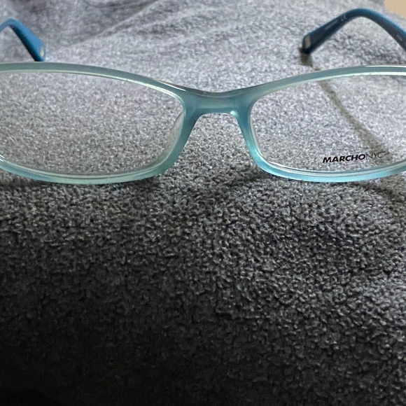 MarchoNYC ‘Westside’ Light Teal Green for RX Acetate Frames 50-16-135 clear lens - Picture 2 of 3
